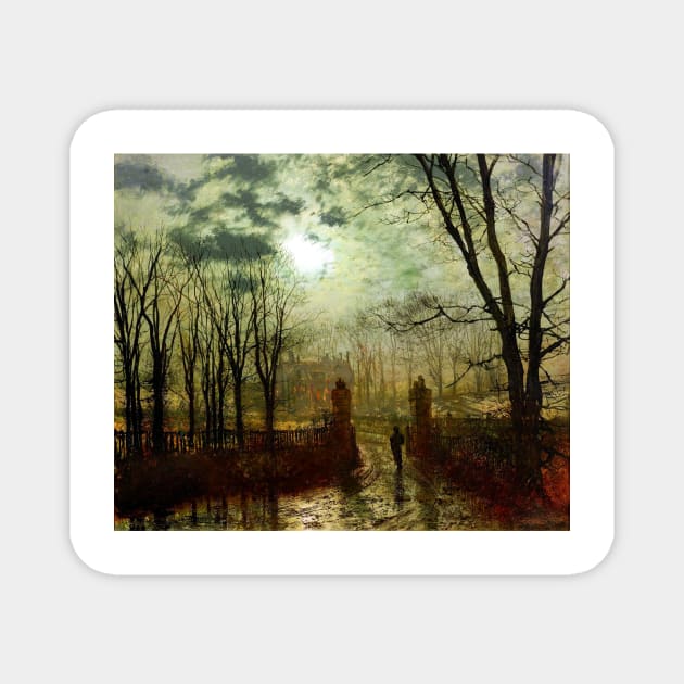 John Atkinson Grimshaw At the Park Gate Magnet by pdpress