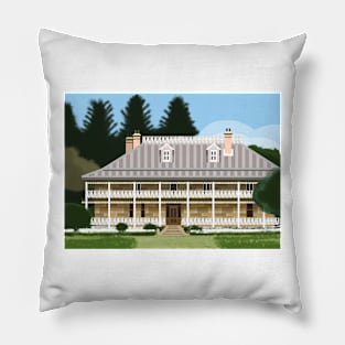 Historic Terrara House Shoalhaven Architecture Pillow