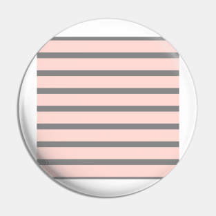 Grey and Pink Stripes Pin