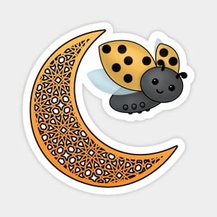 Ramadan Crescent Moon Ladybug Magnet
