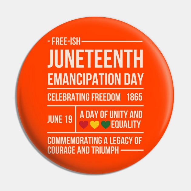 Juneteenth Pin by Artisan