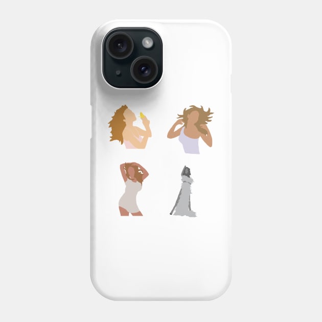 Mariah Carey Glitter, e=mc2, Memoirs of an Imperfect Angel, album covers Phone Case by popmoments