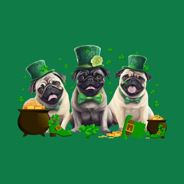 My Pug Is My Lucky Charm St Patricks Day by Zaaa Amut Amut Indonesia Zaaaa