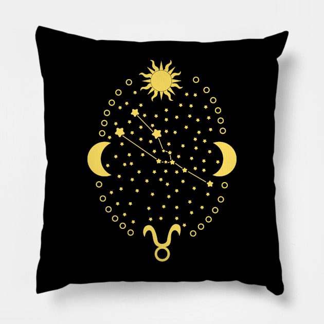 Taurus design Pillow by rachelaranha