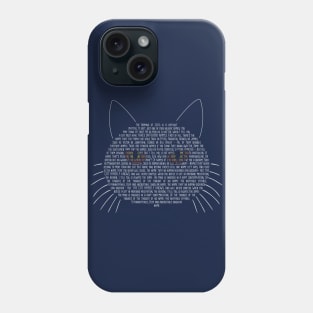 T S Eliot on The Naming of Cats Phone Case