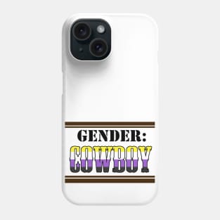 Gender: COWBOY - Enby Colors Phone Case