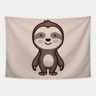 Cute Sloth Cartoon Tapestry