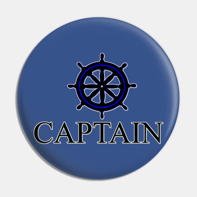 CAPTAIN - Captain Cool Design Modern Trendy - Pin