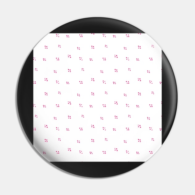 Hot Pink Happy Valentine's Dots Pin by greenoriginals