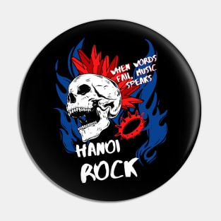 hanoi rock ll music speaks Pin