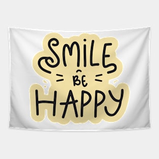 Smile and Be Happy Tapestry