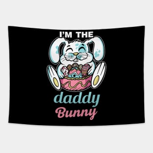 I'M The Daddy Bunny Rabbit Cute Happy Easter Dad Father Papa Tapestry