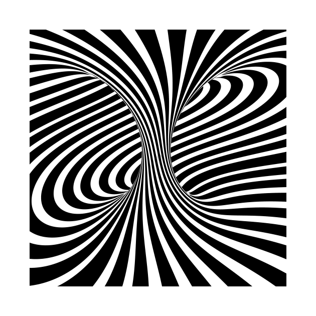 Swirl Lines Black and White by AKdesign