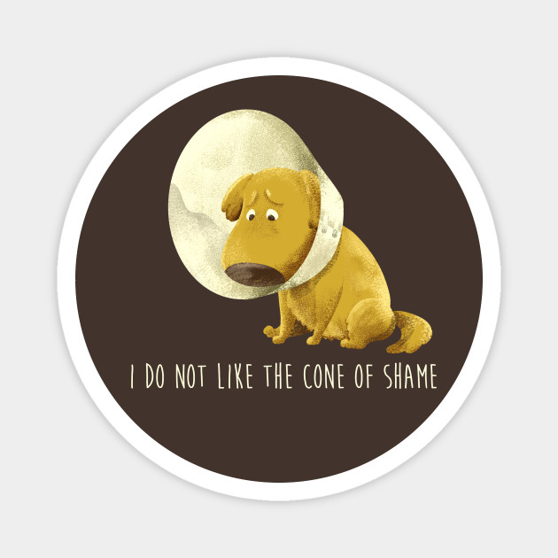 I Do Not Like The Cone Of Shame Pixar Magnet Teepublic