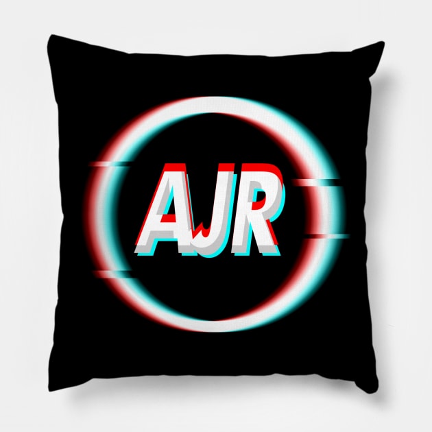 Glitch art - AJR Pillow by PREMAN PENSIUN PROJECT