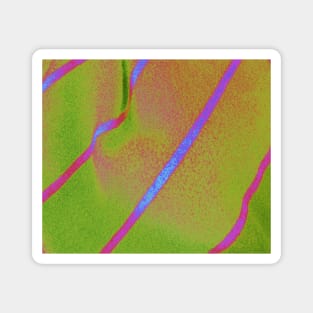 Hot fluro Ribbons abstract Magnet