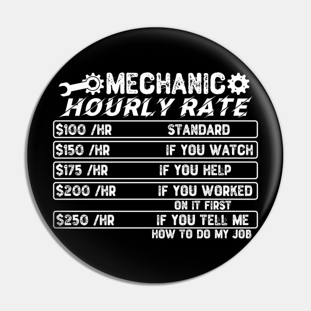 Mechanic Hourly Rate Pin by Yyoussef101