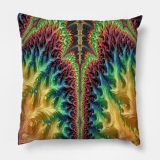 Rainbow Mandelbrot Fractal Pillow