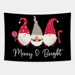 Merry And Bright Gnome Tapestry