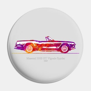 Maserati 3500 GT Vignale Spyder 1957 - Colorful Pin