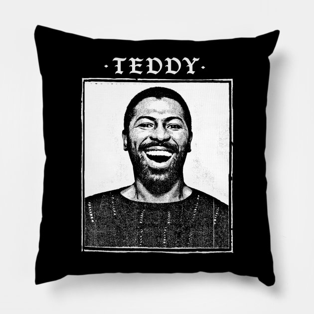 Teddy Pendergrass / 80s Retro Soul Fan Design Pillow by DankFutura