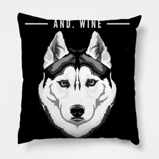 Dad's Dog and Wine Gift Pillow