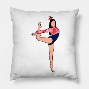 Suni Lee Gymnastics Drawing Pillow