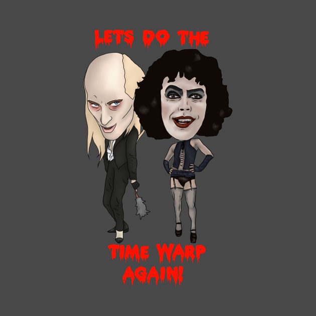 The Rocky Horror Picture Show Inspired Lets Do The Time Warp Again RiffRaff Frank N Furter Illustration by MelancholyDolly