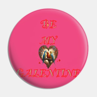 Galentines day lovebirds cuddling Pin