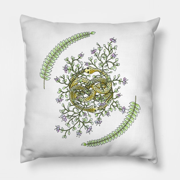 Neverending Story Inspired Auryn Garden Pillow by NicoleWhelan