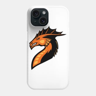 Orange Dragon Head Logo Phone Case