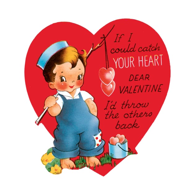 Vintage Valentine's Day Heart by MasterpieceCafe