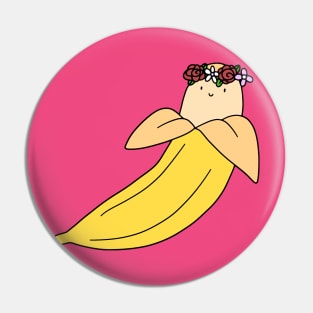 Flower Crown Banana Pin