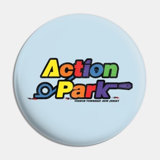 Retro Defunct Action Park Amusement Water Park Pin