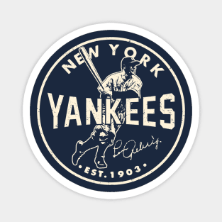 Lou Gehrig Yankees 2 by Buck Tee Magnet