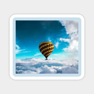 Hot air balloon in the clouds Magnet