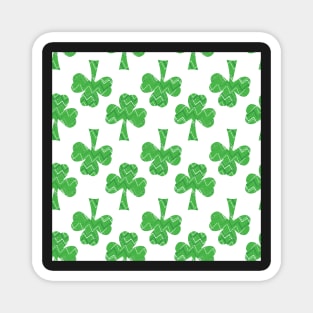 Im Wearing Green, St. Patricks day, chevron pattern in shamrock Magnet