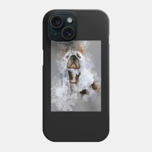 Ghost dog watercolour painting Phone Case