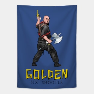 Golden Pistols Tapestry