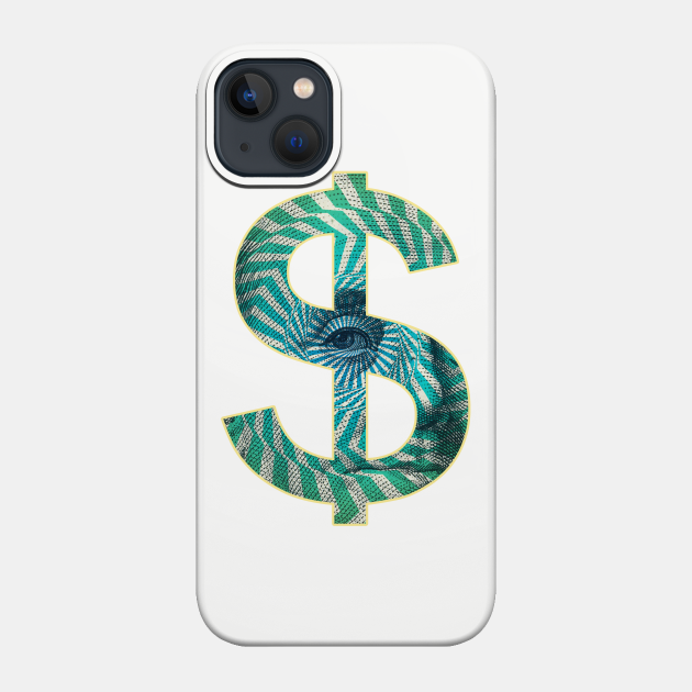 Seeing Eye Dollars Money - Triangle - Phone Case