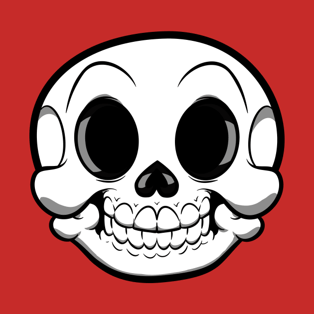 Cartoon Skull by lldesigns