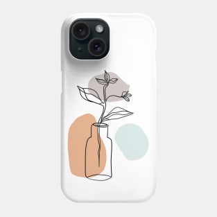 Abstract flower vase Phone Case