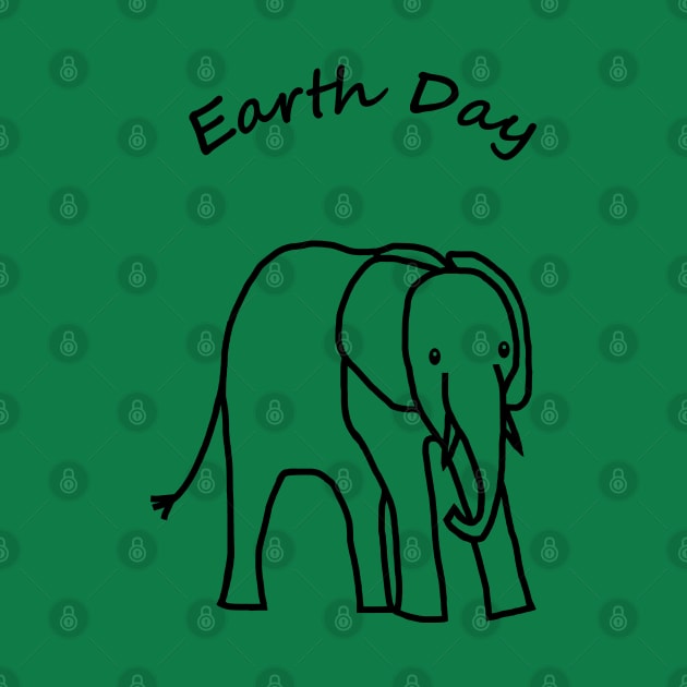 Earth Day Baby Elephant by ellenhenryart