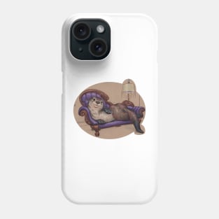 Otter Reclining in the Parlor Phone Case