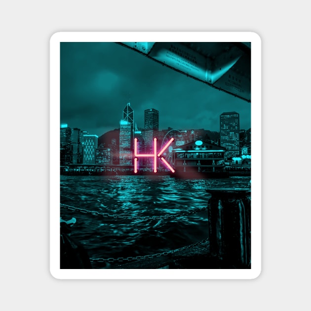 Hong Kong Neon Light - 02 Magnet by wholelotofneon