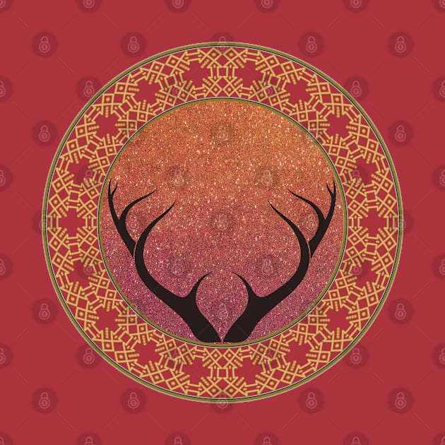 Mandala Deer by O.M design