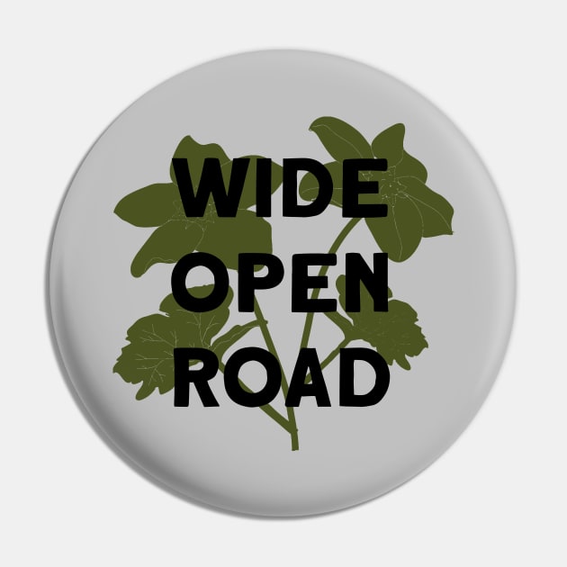 Wide Open Road, green & black Pin by Perezzzoso