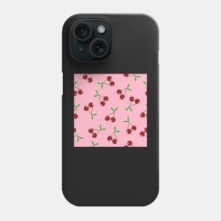 Red Cherries Pattern Phone Case