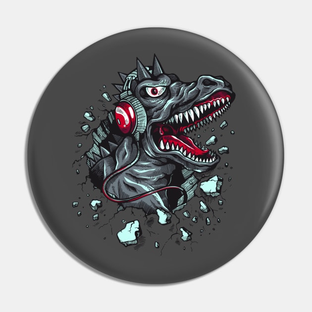 Dinosaur Music Pin by mertkaratay