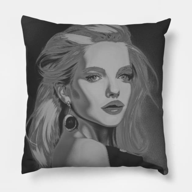 Blondes have more fun! Beautiful woman Pillow by Goldenvsilver